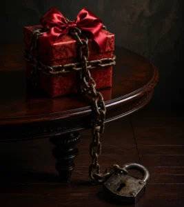 box with a chain