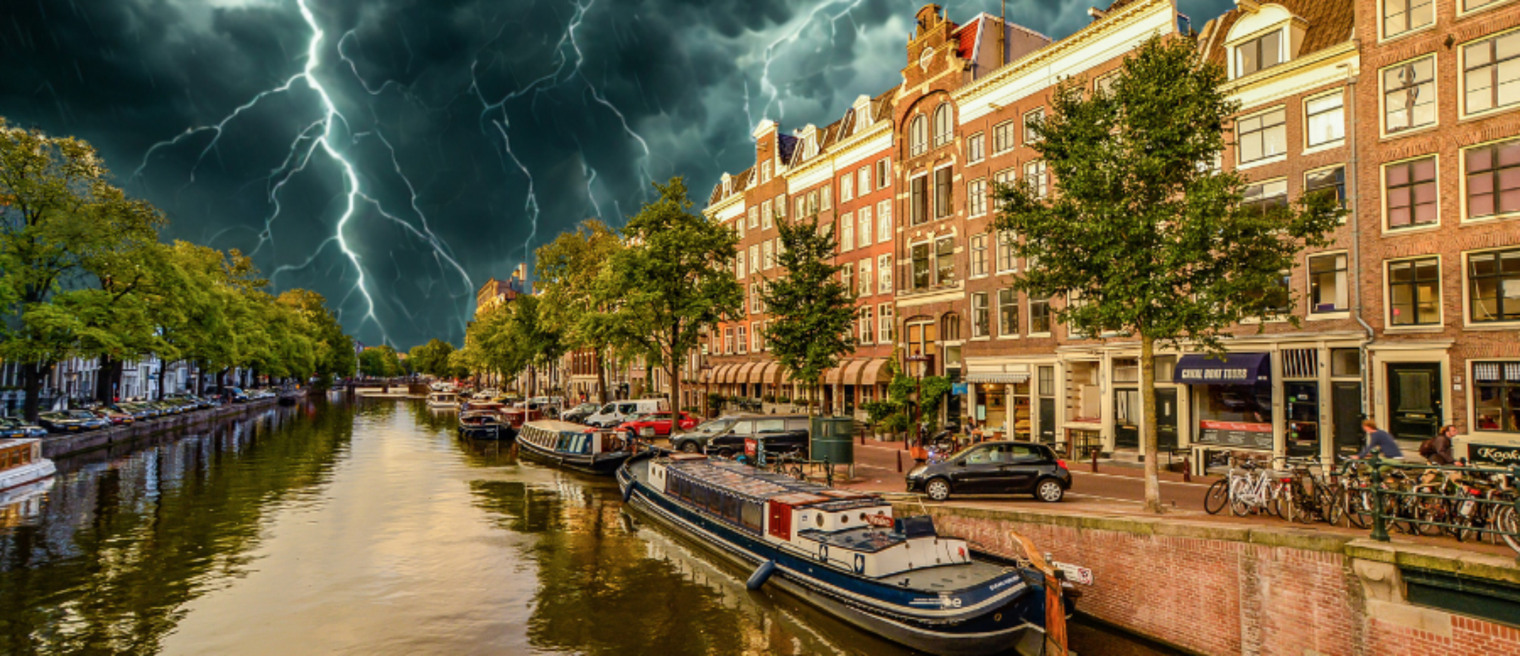 a severe thunderstorm over an international timeshare